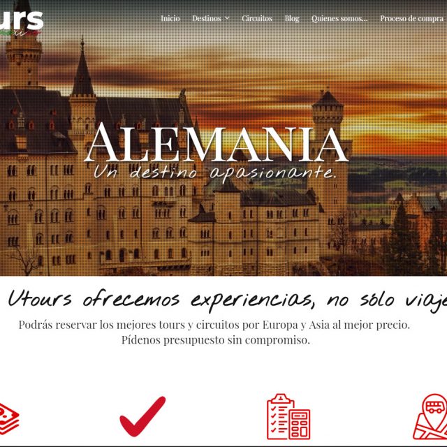 Diseño web Agencia de viajes