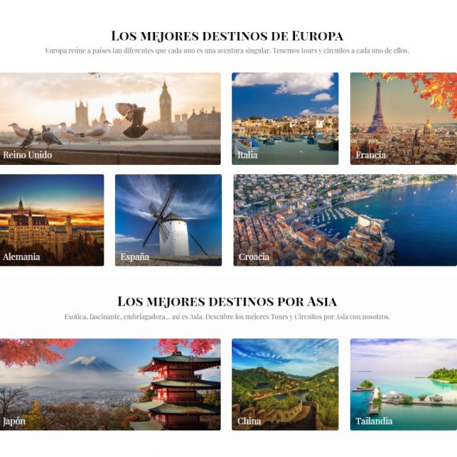 Diseño web Agencia de viajes